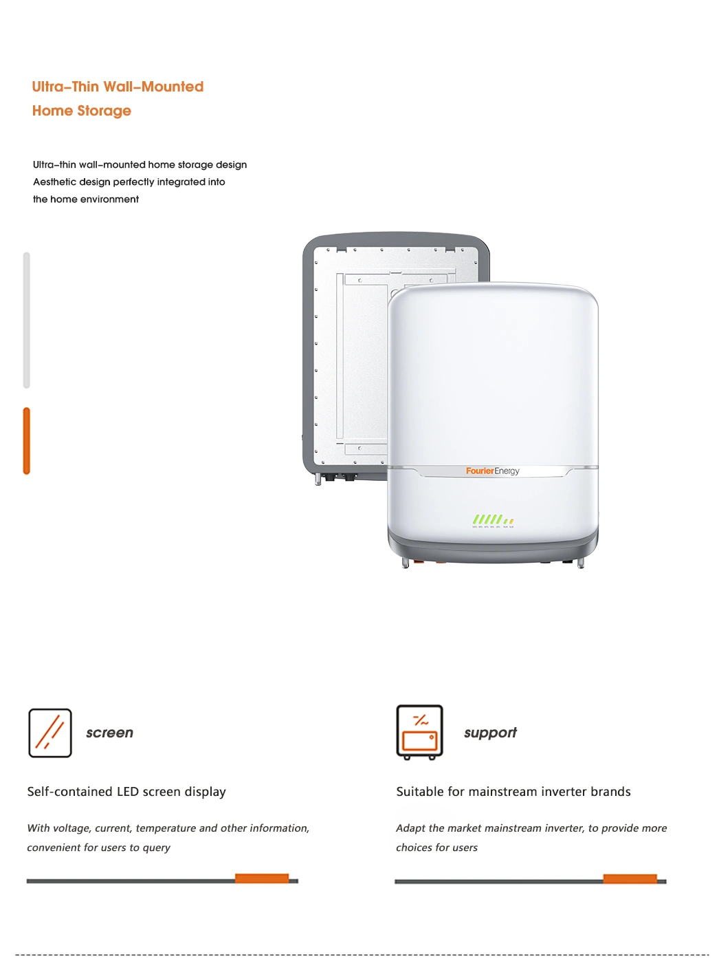 Fourierenergy 100ah Energy Storage Lithium LiFePO4 Battery