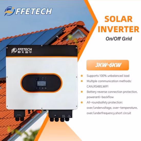 Inversor híbrido trifásico 10kw Uso solar Almacenamiento de energía residencial Bess